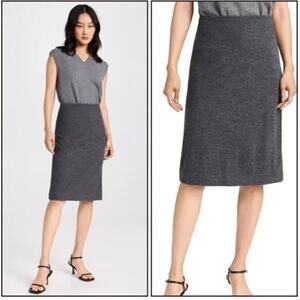 Madewell Women's Charcoal Gray Wool Blend Pencil Skirt Size Small